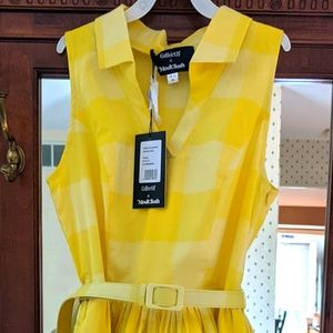 ModCloth Isaboo suncheck Swing Dress